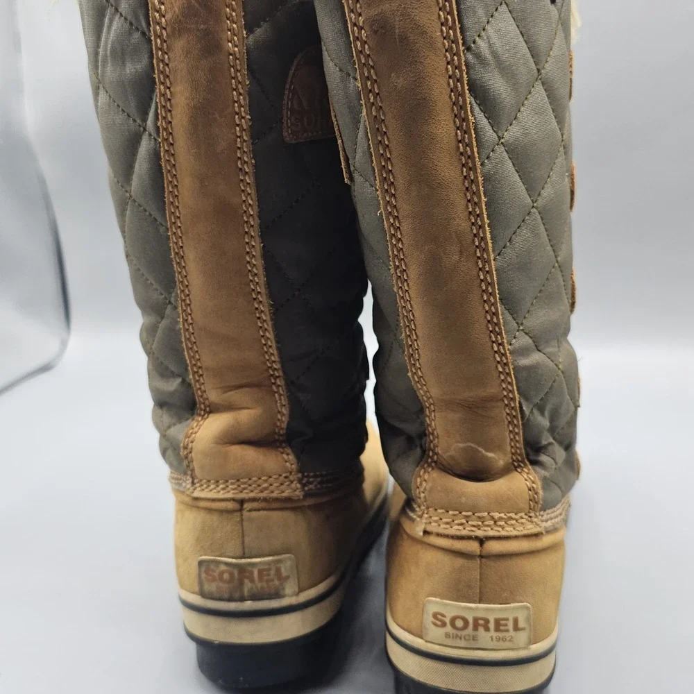 Sorel Tofino II Waterproof Winter Boots Womens Size 7.5 Camel Leather